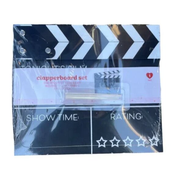 Movie Night Clapperboard Chalk Clapboard Cut Scene LA Hollywood Film TV Tik Tok - Picture 2 of 3